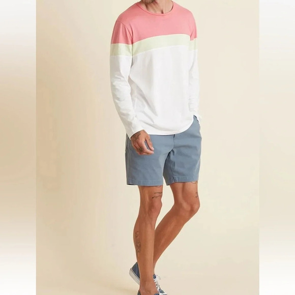 Marine Layer Other - Marine Layer Men's Jacob Crew Color Block Long Sleeve T-Shirt - M/L